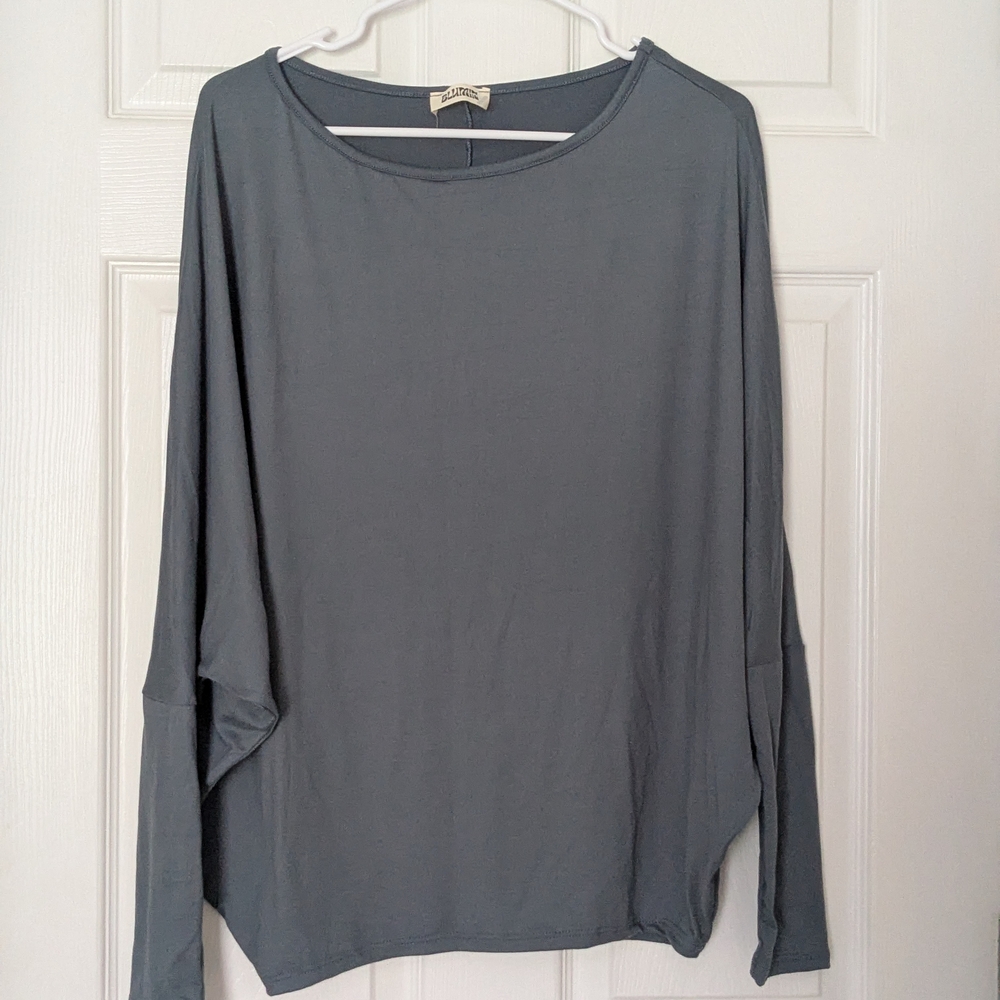 Blumin Slate Gray Women's Top Size Large Nwot